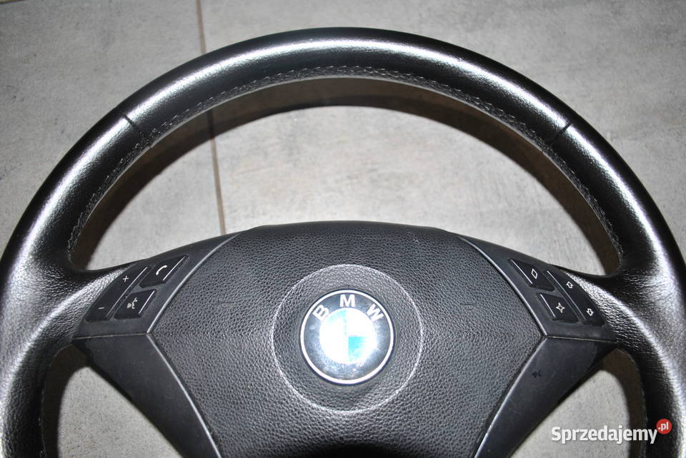 Kierownica kompletna BMW E60 E61 Skóra osobowe śląskie Poręba
