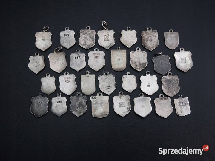 NIEMCY LANDY SREBRNE HERBY zestaw 30 K120 Warszawa