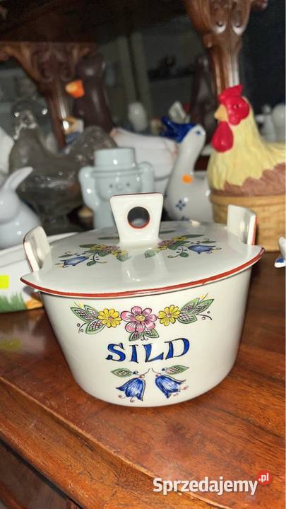 Puzderko pojemnik Na śledzie Sygnowany Gdańsk