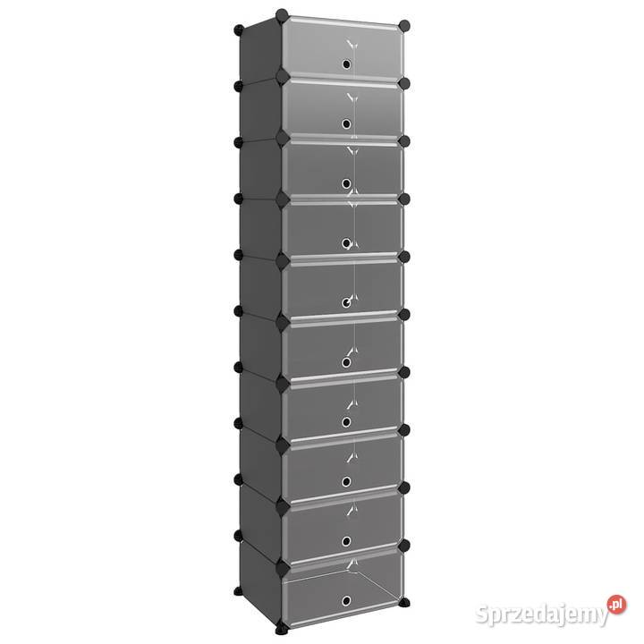 vidaXL Stojak na buty czarny 44x32x174 Warszawa