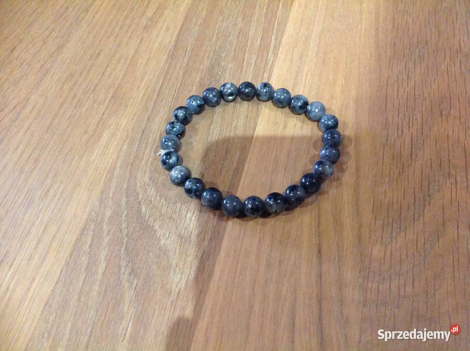 Bransoletka Kuleczki Labradoryt Czarny Szary Ozdoby Nowa Sól sprzedam