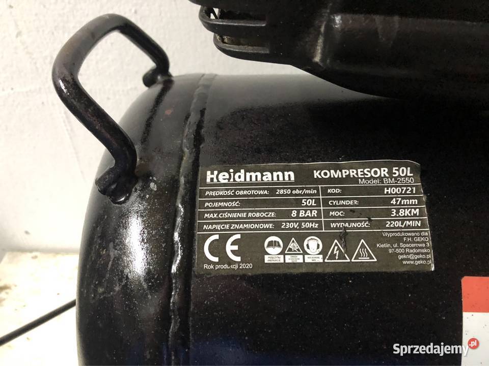 Kompresor Heidmann 50l Jasło