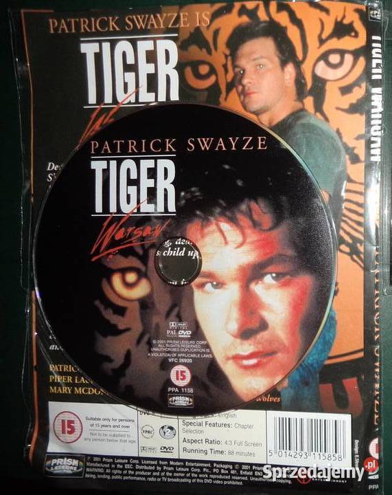 Patrick Swayze Tiger Warsaw DVD English DVD sprzedam
