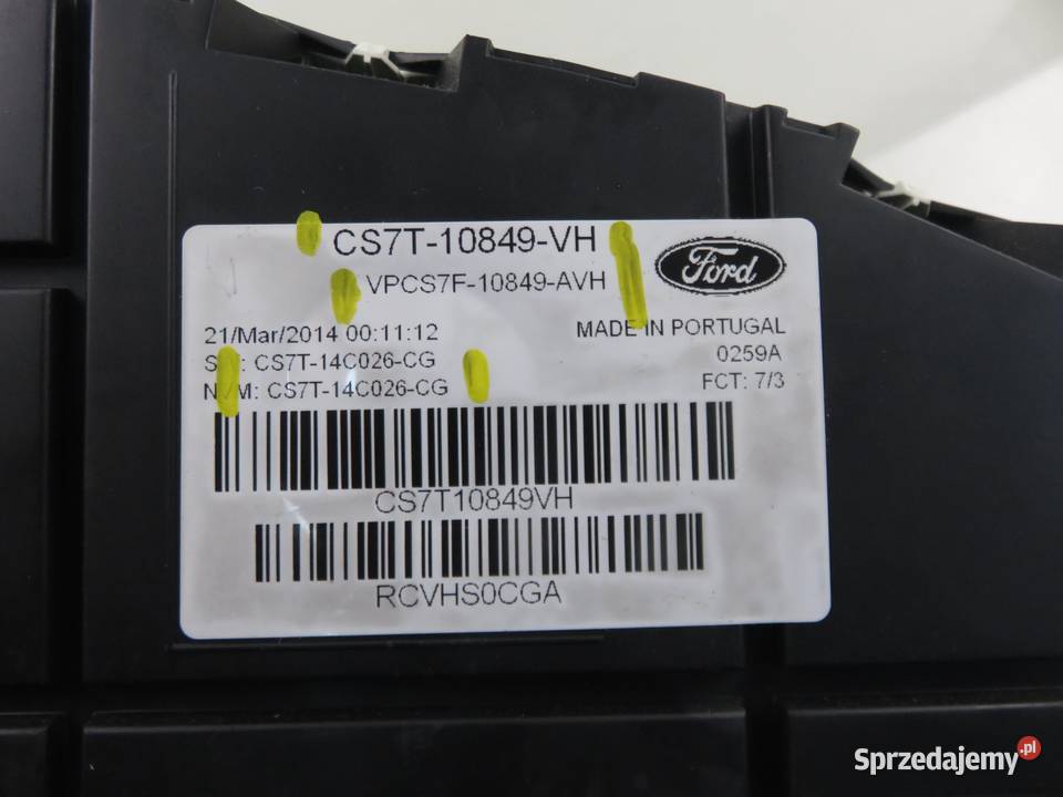 LICZNIK FORD S I 20 TDCi CS7T10849VH