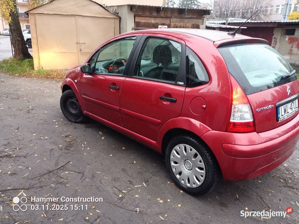Citroen C3 2007r 14 b exkluzive długie opłaty welurowa tapicerka C3 Włodawa