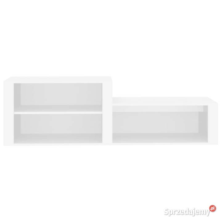 Półka na buty biała 150x35x45 materiał
