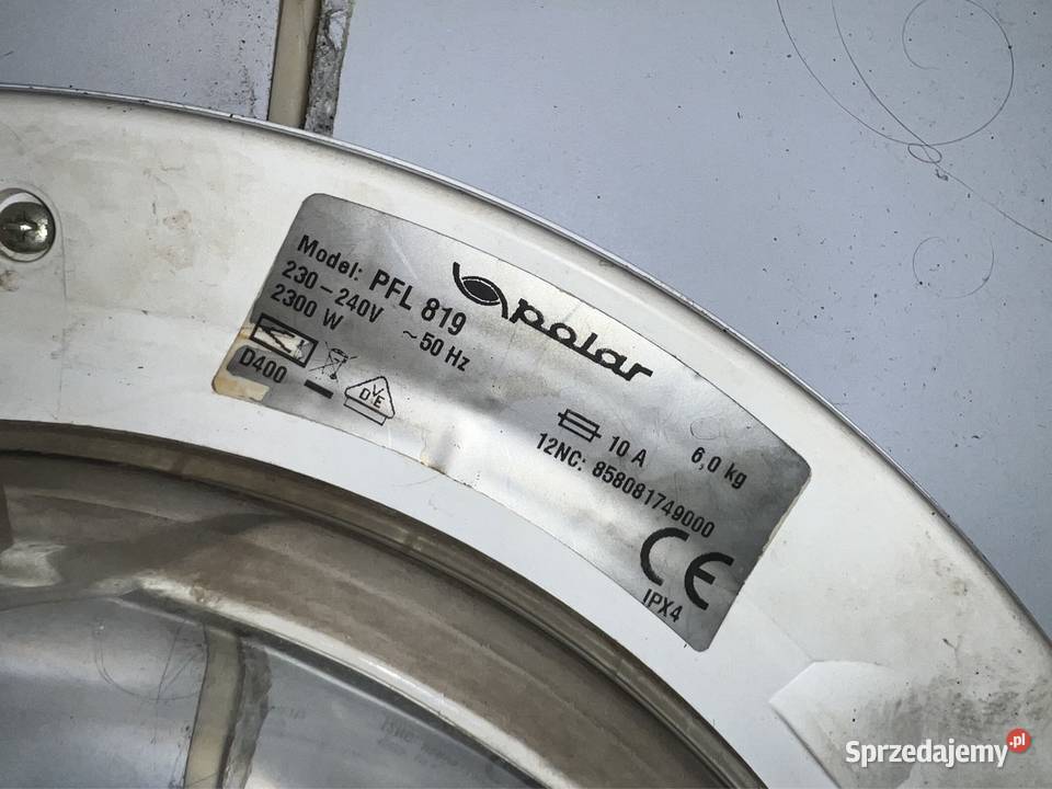 drzwiczki wziernik pralki Polar PFL819