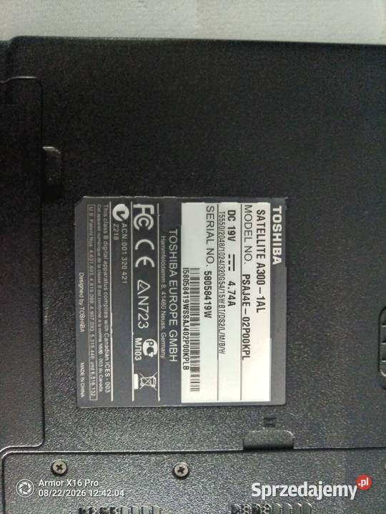 Laptop Toshiba sprawny