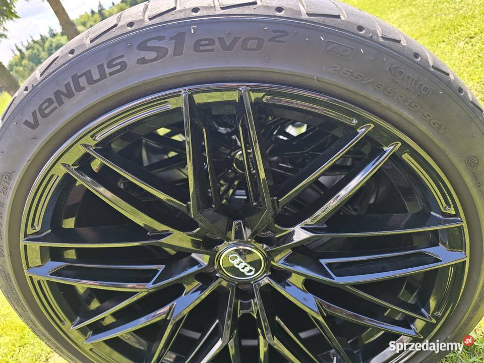 Sprzedam alufelgi czarne AUDI 19 5x112 z oponami