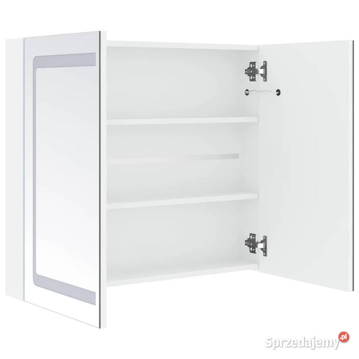 Szafka łazienkowa z lustrem i LED 80 x 122 x 68 Warszawa