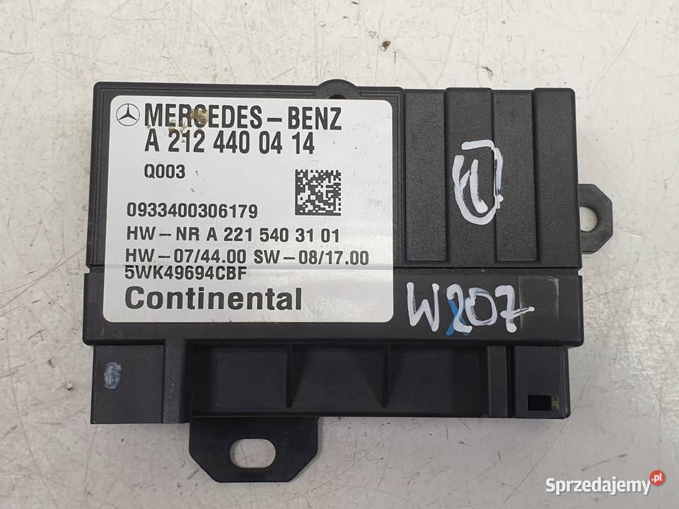 Mercedes W207 Coupe 30 V6 CDI MODUŁ POMPY PALIWA