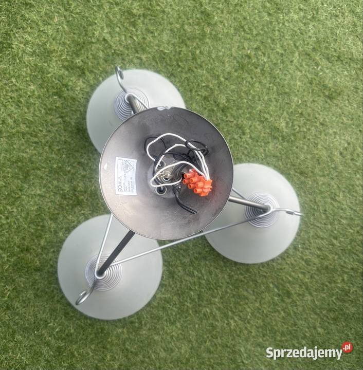 Lampa sufitowa 3punktowa z kloszami matowymi Budowa wielkopolskie