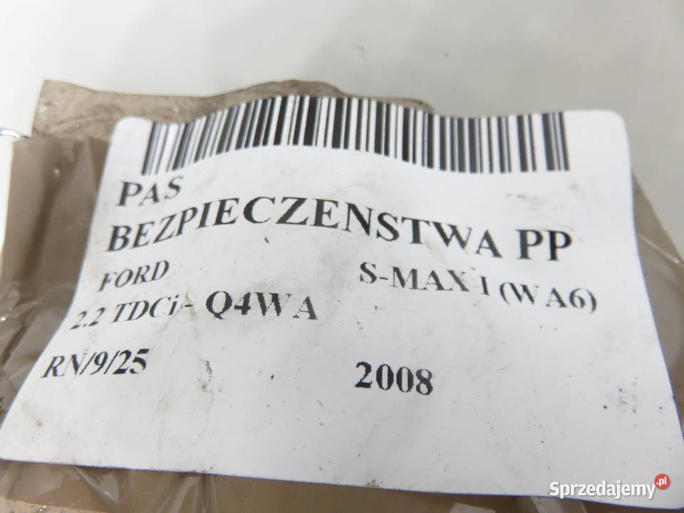 PAS PRAWY PRZEDNI FORD S I WA6 6G9N61294CGW osobowe sprzedam