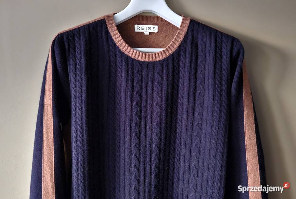Piękny sweter męski Reiss rozmiar L bogaty Wkładane przez głowę  lubelskie Lublin