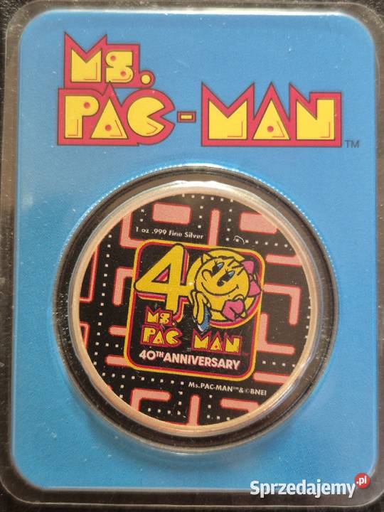 Srebrna moneta Pac Man 1 oz Sianów