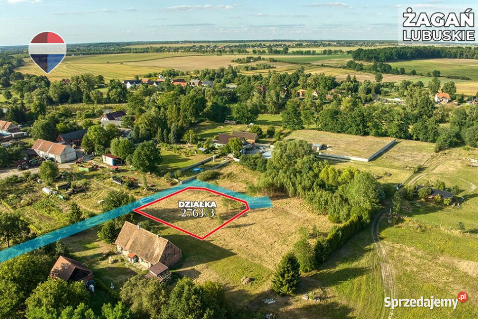 Na sprzedaż działka 1065 m Oś Moczyń Żagań