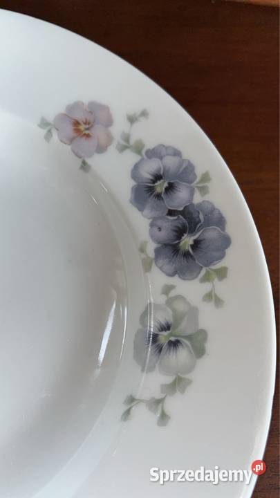Talerz do zupy Bratki Rosenthal Bavaria Thomas Gdańsk