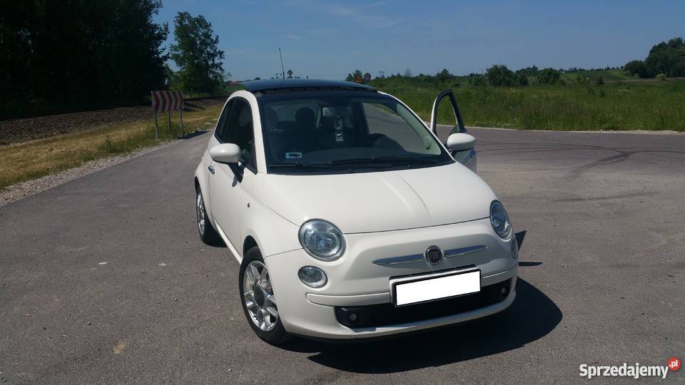 ŁADNY Fiat 500 Szklany dach otwierany el 500 Zamość