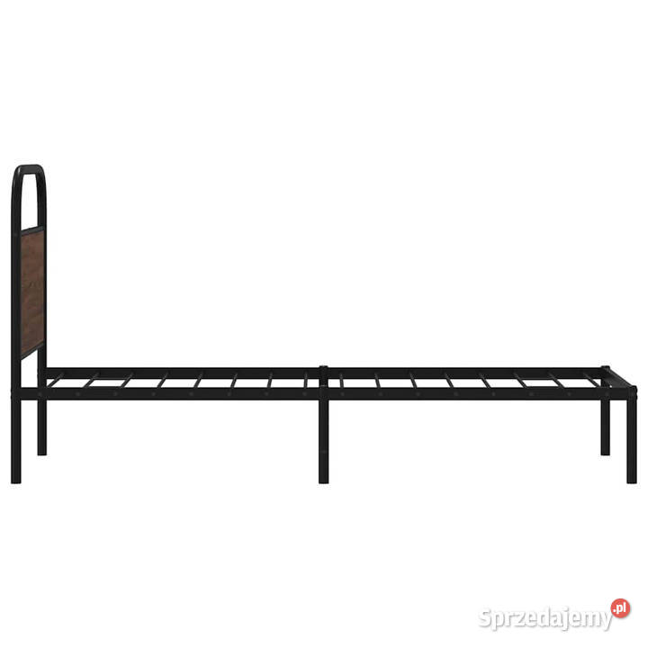 Łóżko bez materaca brązowy dąb 75x190 WM4100297 196cm mazowieckie Warszawa sprzedam