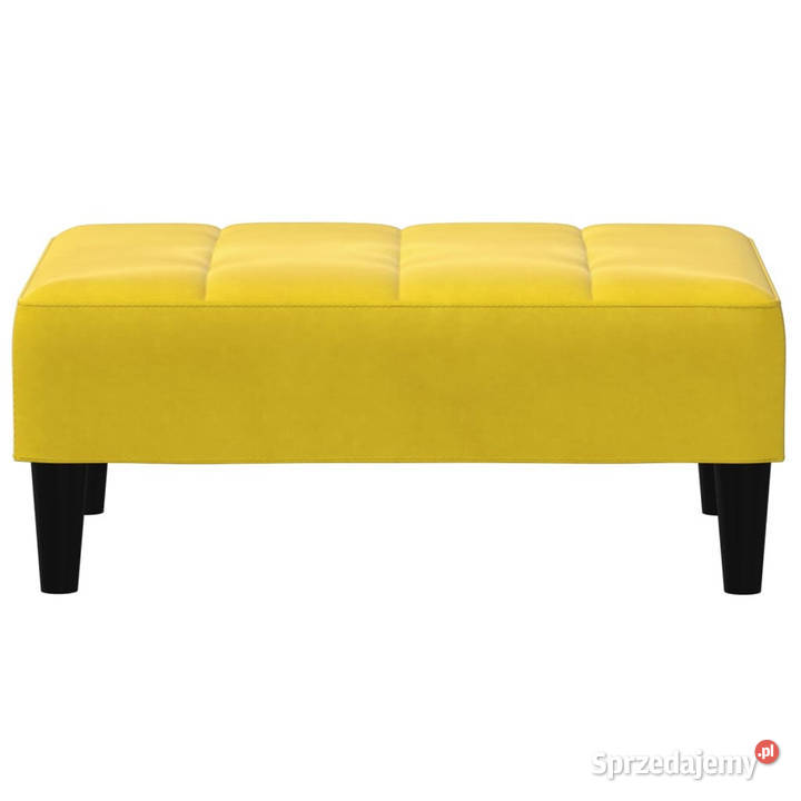 Podnóżek żółty 77x55x31 aksamit WM4007370 sprzedam