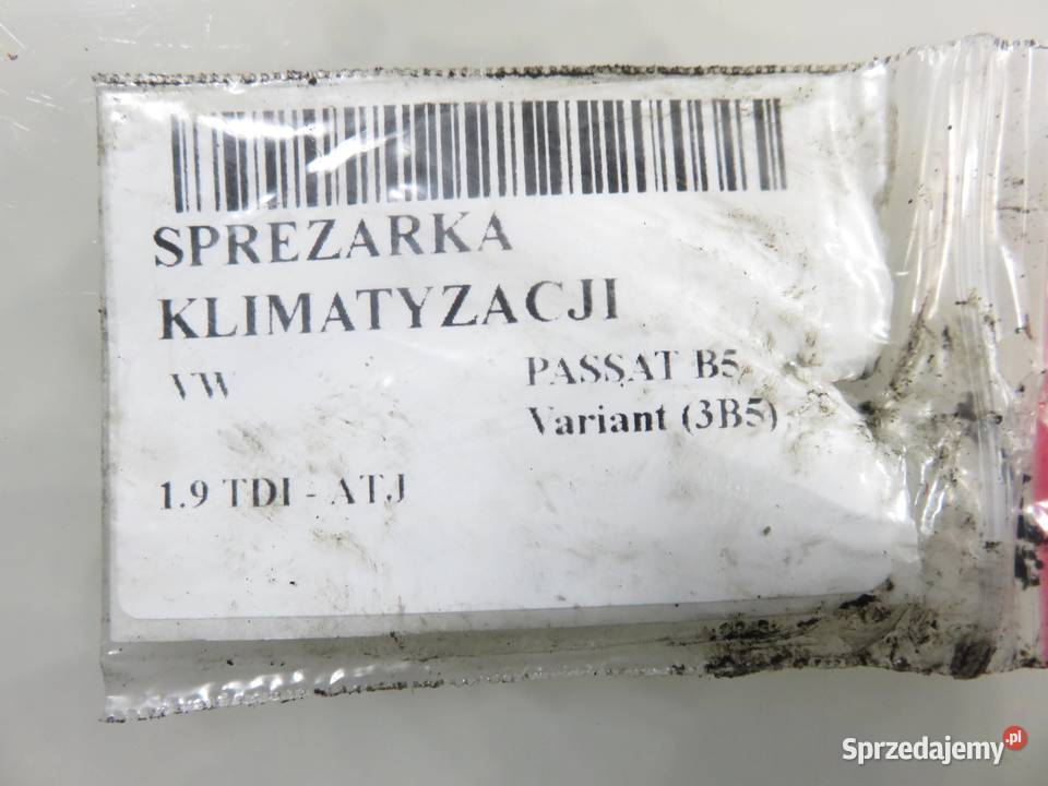 KOMPRESOR KLIMATYZACJI VW PASSAT B5 19 TDI małopolskie