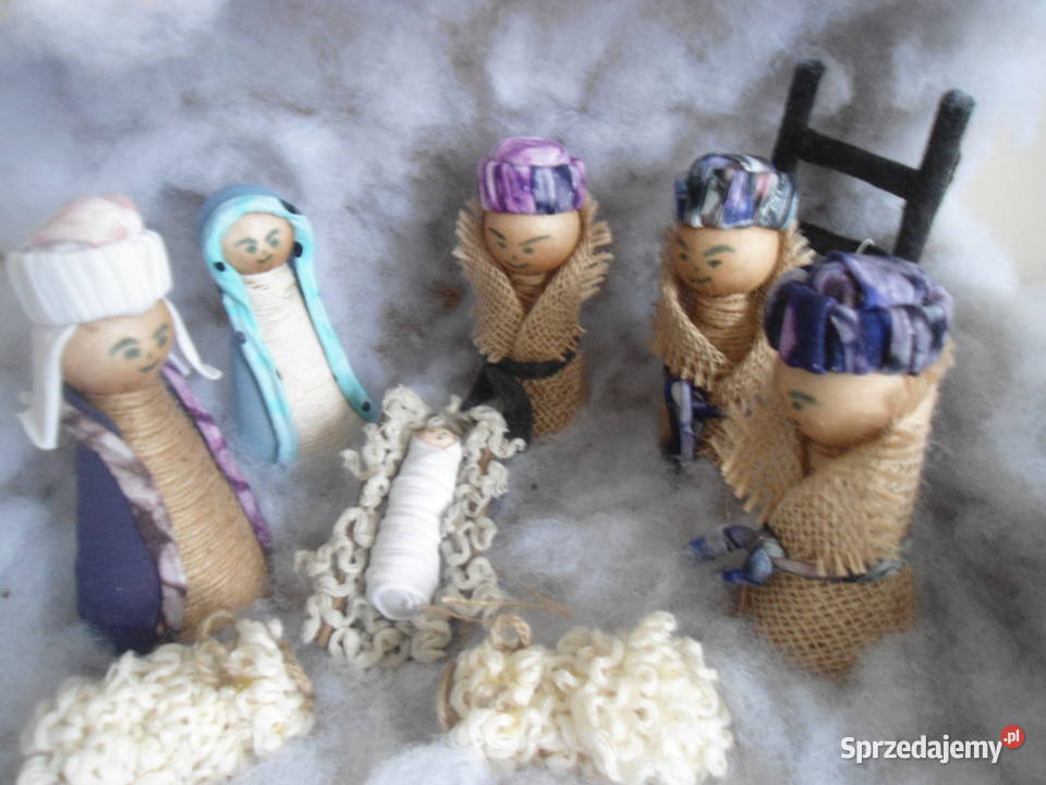 szopka bożonarodzeniowa z figurkami rękodzieło Koszalin