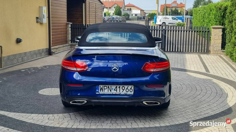 Mercedes C 200 Cabrio Full Led Kamera 360 serwisowany w ASO Płońsk