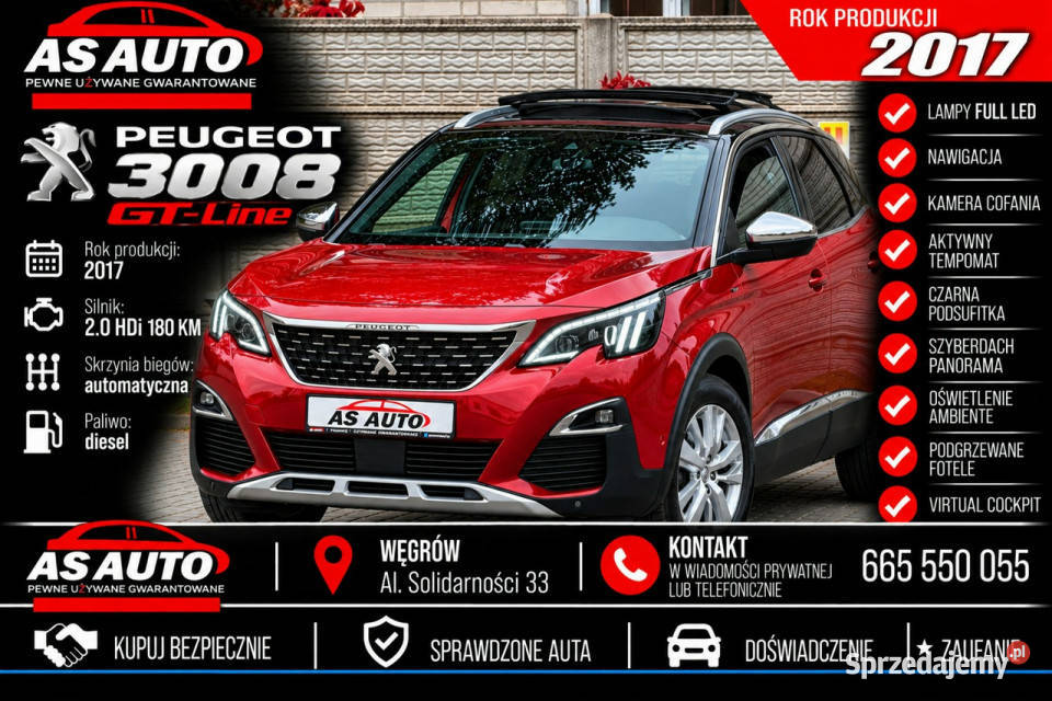Peugeot 3008 20HDI 180 komputer pokładowy mazowieckie Węgrów