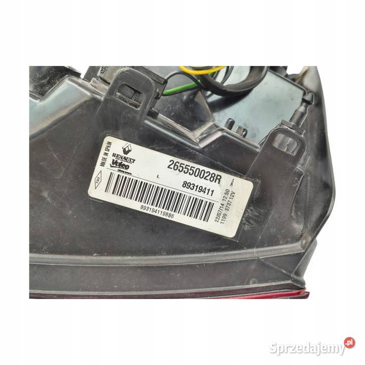 LAMPA LEWA Renault Megane III 200816r tylna tyln