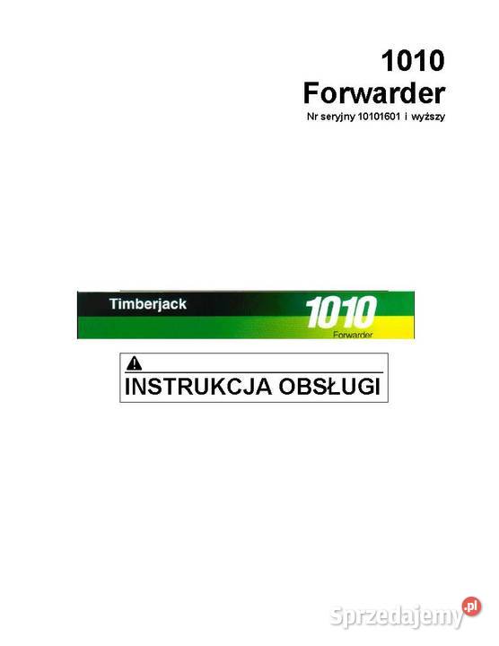 Timberjack Forwarfer Instrukcja obsługa katalog Szamotuły