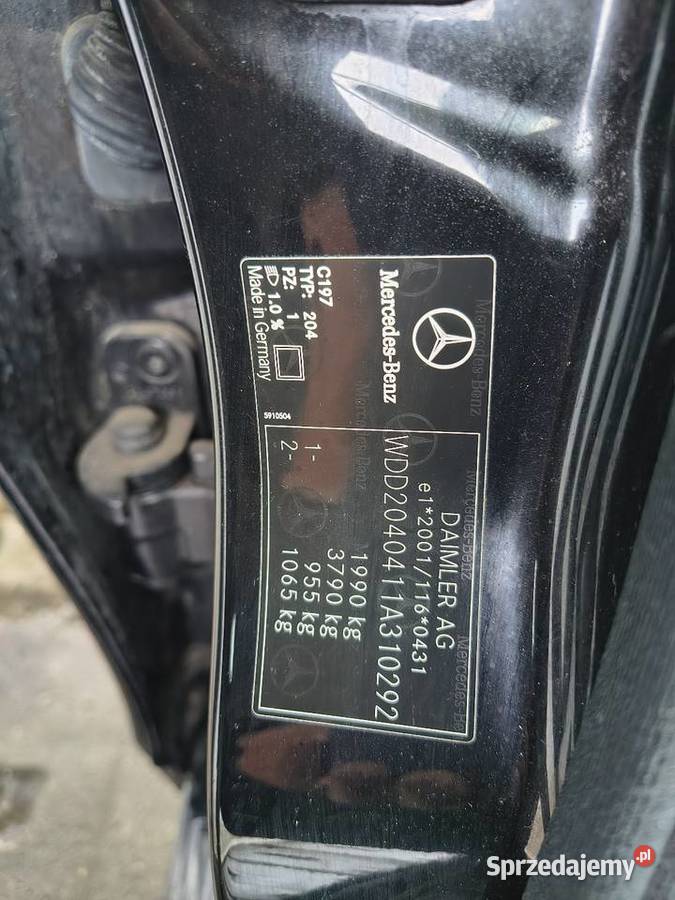 Mercedes c200 18 kompresor 184 2009r Automat Liszki