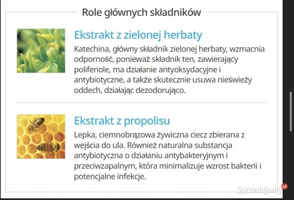 Pasta do zębów ATOMY z propolisem i zieloną Pielęgnacja zębów Zdrowie i Uroda Opole