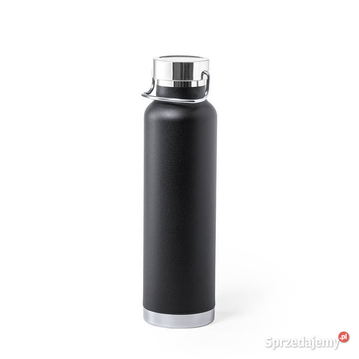 Termos Butelka 650 ml logo grawer 10 CZARNY Leżajsk