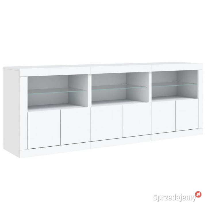 Szafka z oświetleniem LED biała 1815x37x67 Warszawa