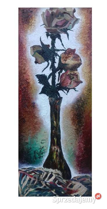 Smukłe Róże Flakonikowe Malarstwo Jarosław