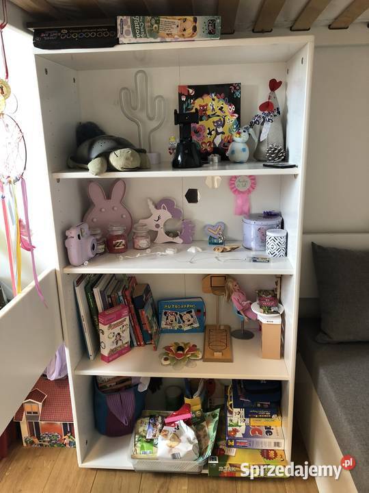 Łóżko piętrowe z sofą materacem i regalikiem Warszawa