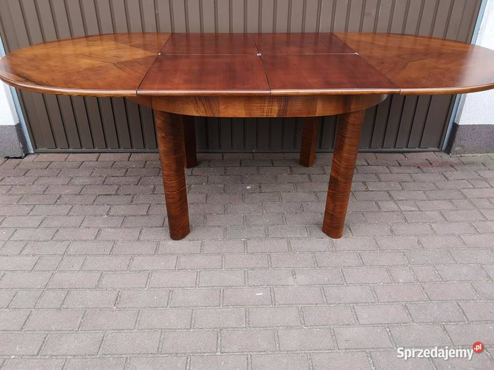 Stół ARTDECO Orzech Sygnowany Rozkładany Stary Swarzędz sprzedam