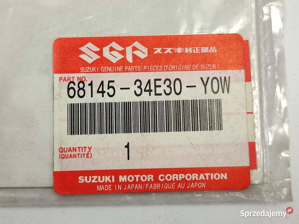 NAKLEJKA NA ZADUPEK PRAWA STR SUZUKI GSXR600