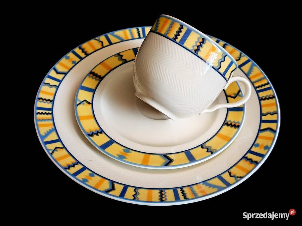 Zestaw kawowy trio Villeroy Boch Bali Look Porcelana i szkło Chełm sprzedam