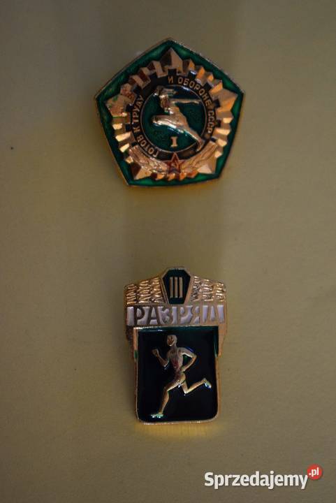 Radzieckie odznaki sportowe z lat 70 80 tych Pozostałe Chełmno