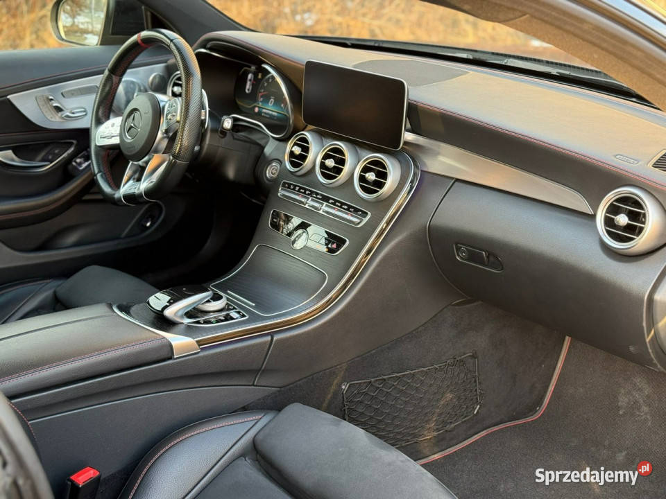 Mercedes C 43 AMG Salon Polska 4Matic Burmester światła przeciwmgielne śląskie Tarnowskie Góry