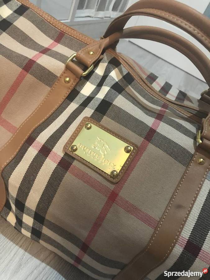 Hit Torba podróżna ala Burberry Do ręki pomorskie