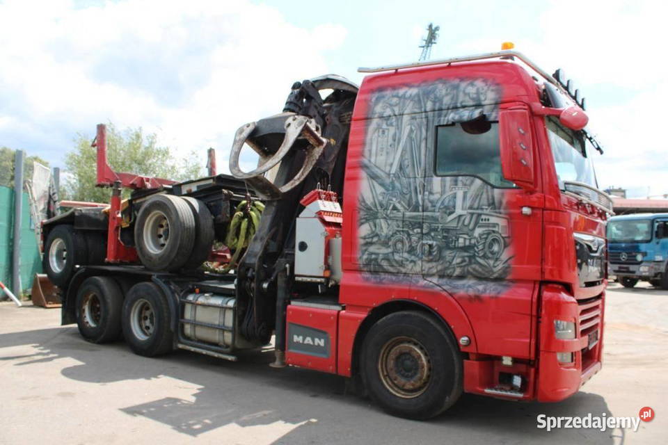 Do przewozu drewna dlugiego drzewa 6x4 Man z