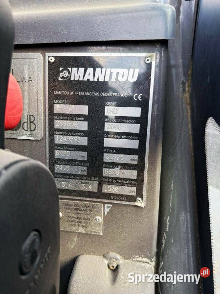 Ładowarka rolnicza Manitou MLT 731 nieuszkodzony Łomazy