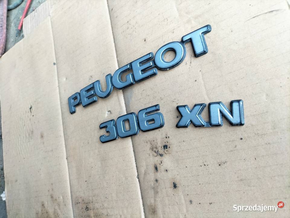 PEUGEOT 306 XN NAPIS ZNACZEK EMBLEMAT Motoryzacja Kamień-Kolonia sprzedam