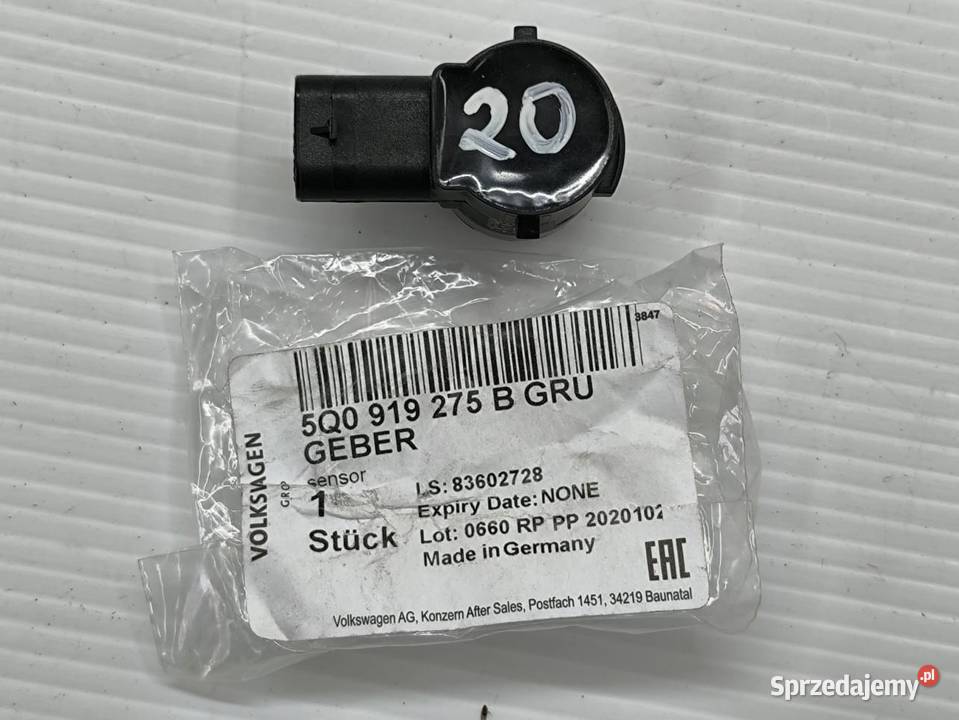 CZUJNIK PARKOWANIA PDC VOLKSWAGEN OE 5Q0919275B osobowe Motoryzacja