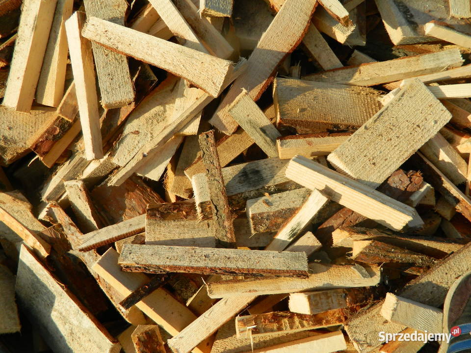 Opał pocięta zrzyna sosnowa drewno rozpałka Baciki Bliższe sprzedam