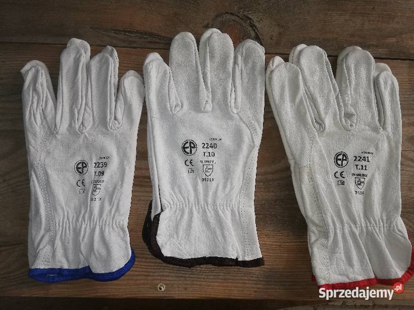 Skórzane rękawice robocze podkarpackie Nisko