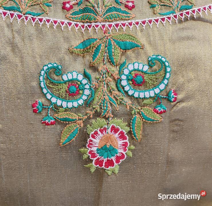 Złota kamizelka bolerko gorset S 36 etno folk Rozmiar 36(S) Szczecin