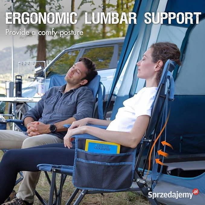 Krzesło Portal Składane niebieskie podparcie mazowieckie Myszyniec